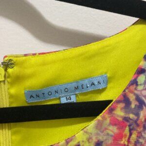 #11 Antonio Melani Multicolor Abstract Print Dress – Size 14